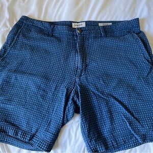 Men’s Size 36 Goodfellow & Co 9" Linden Shorts Blue & White Dotted Cotton